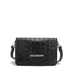 Women's Vanta Solid Croc Saddle Bag-MKF Collection Outlet