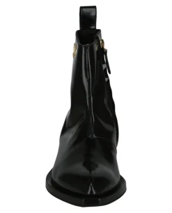 Gold Lettering Logo Ankle Boots-Moschino Fashion