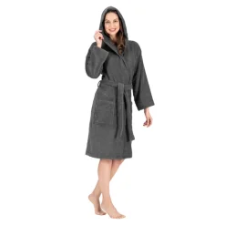 Hooded Terry Robe - 100% Turkish Cotton-Nine West Online