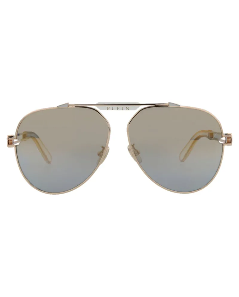 Aviator-Frame Titanium Sunglasses-Philipp Plein New