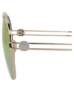 Aviator-Frame Titanium Sunglasses-Philipp Plein New