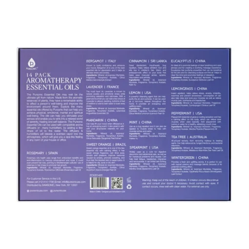 14 Pack Aromatherapy Essential Oil Gift Set-Pursonic Best