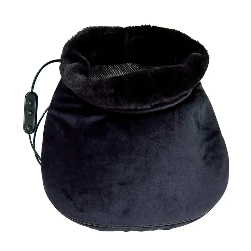 Heated Foot Massager with Remote Control, Folding Design, and Dual Motor Intensities-Pursonic Sale