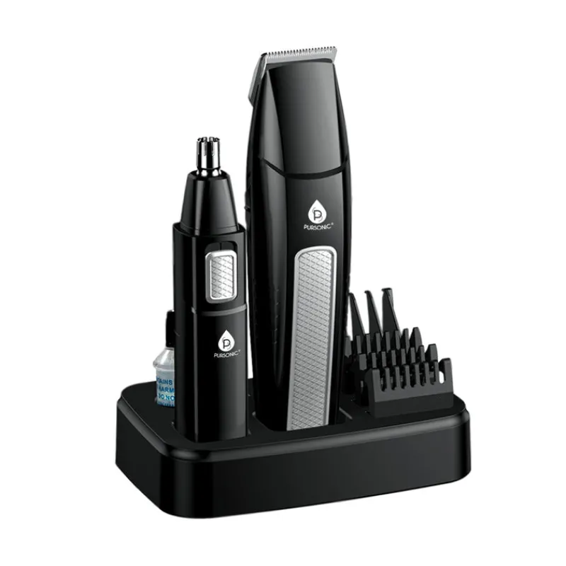 Mario Lopez Mens Grooming Kit , Designed for Hair, Beard, Nose & Ear Grooming, 10 Piece Grooming Kit-Pursonic Clearance