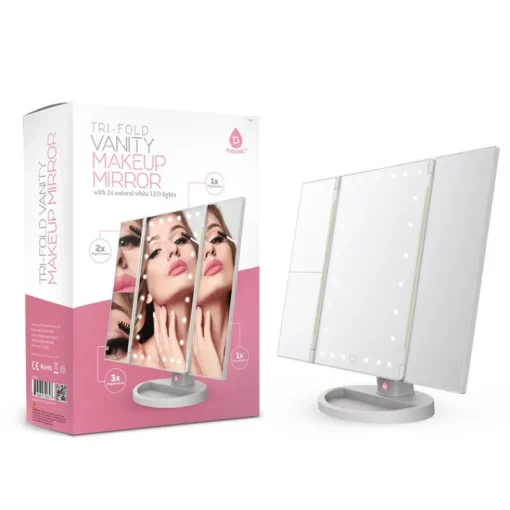 Tri-Fold Vanity Makeup Mirror-Pursonic Clearance
