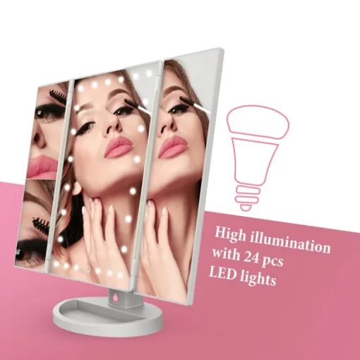 Tri-Fold Vanity Makeup Mirror-Pursonic Clearance