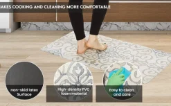 20"x39" Anti-Fatigue Embossed Floor Mat (RUSTIC MEDALLION)-Ju0026V Textiles Fashion