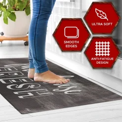 20"x55" Oversized Cushioned Anti-Fatigue Kitchen Runner Mat (Farmhouse Fresh)-PROOZY Outlet