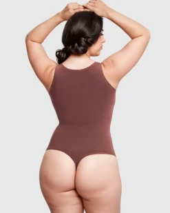 Buttercream Thong Bodysuit-Revenge Body Hot
