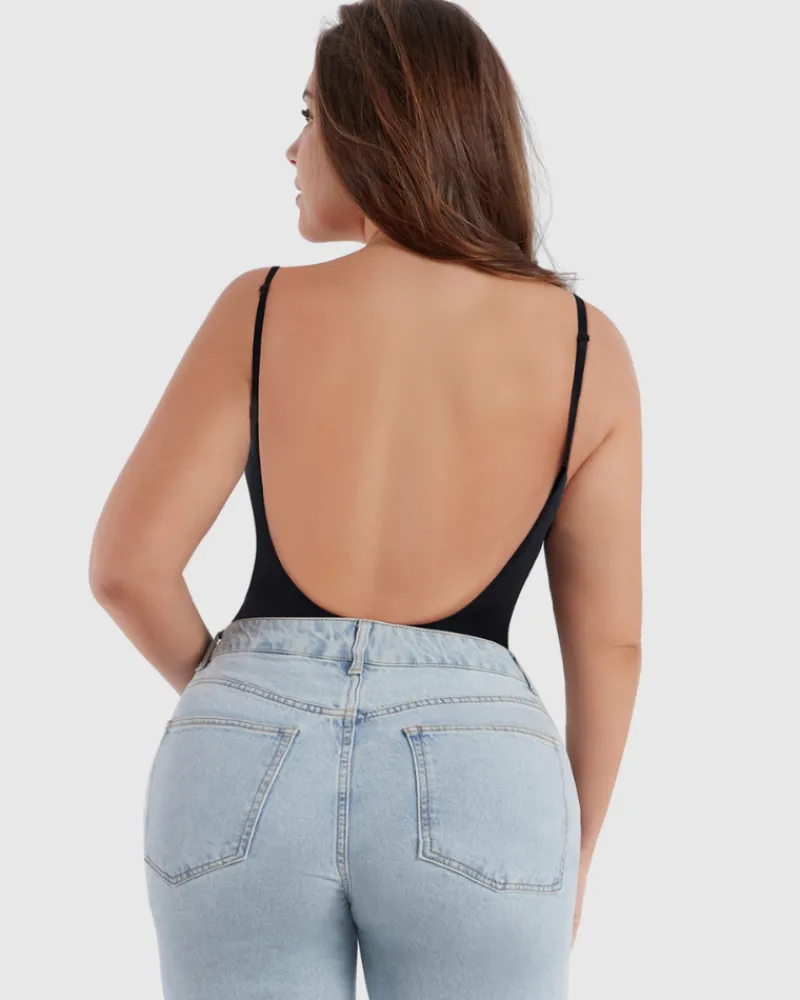 Low Back Snatched Bodysuit-Revenge Body Outlet