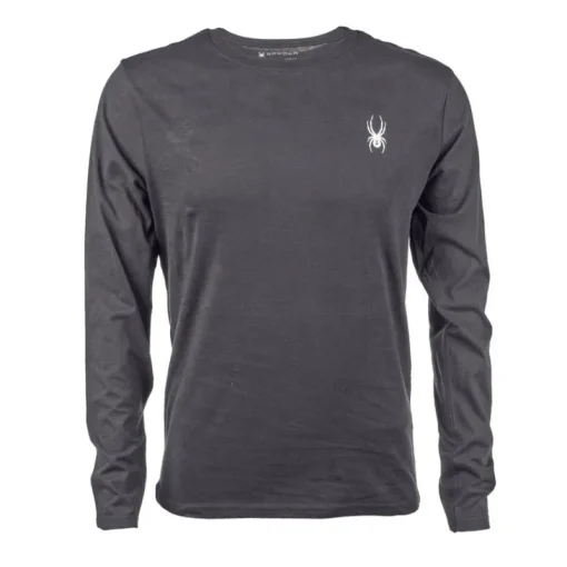 Men's Bold Wordmark Long Sleeve Tee-Spyder Hot