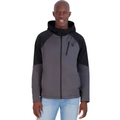 Men's Mendoza Full Zip Softshell Jacket-Spyder Hot