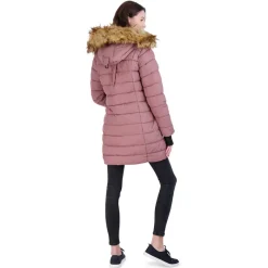 Women's Jacket with Faux Fur Hood-Steve Madden Outlet