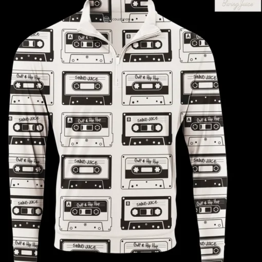 Golf Mixtape Men's Quarter Zip-SwingJuice Hot