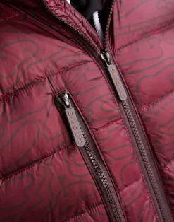 Golf Rhythmic Lines Men's Packable Puffer Vest-SwingJuice Discount