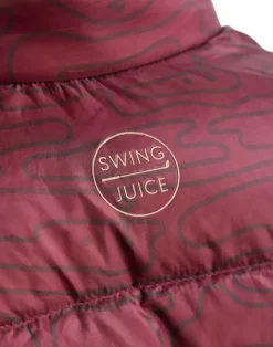 Golf Rhythmic Lines Men's Packable Puffer Vest-SwingJuice Discount