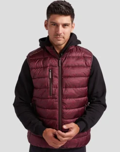 Golf Rhythmic Lines Men's Packable Puffer Vest-SwingJuice Discount