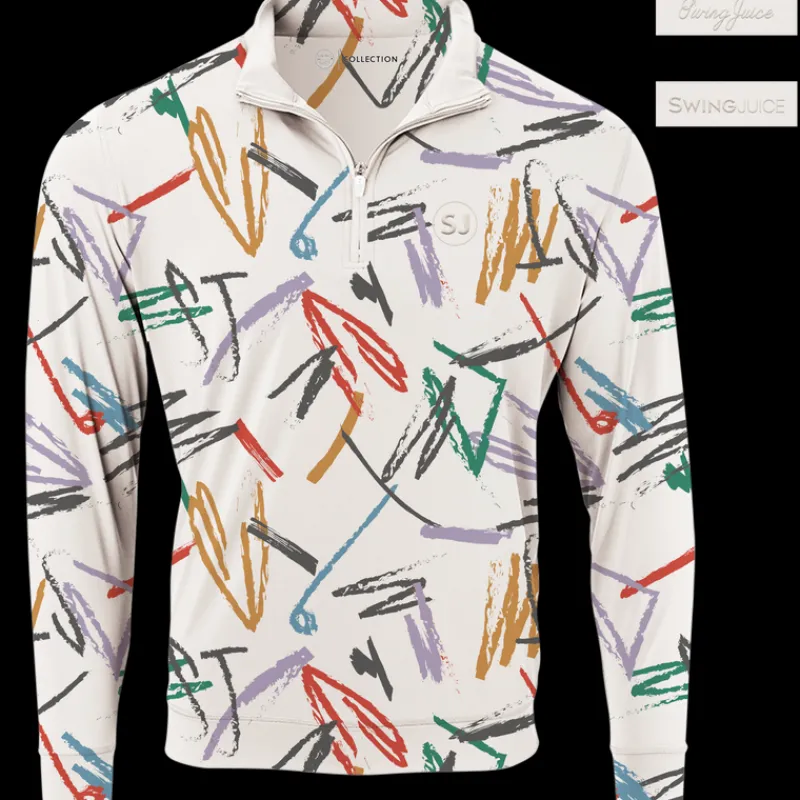 Golf Strokes Men's Quarter Zip-SwingJuice Discount