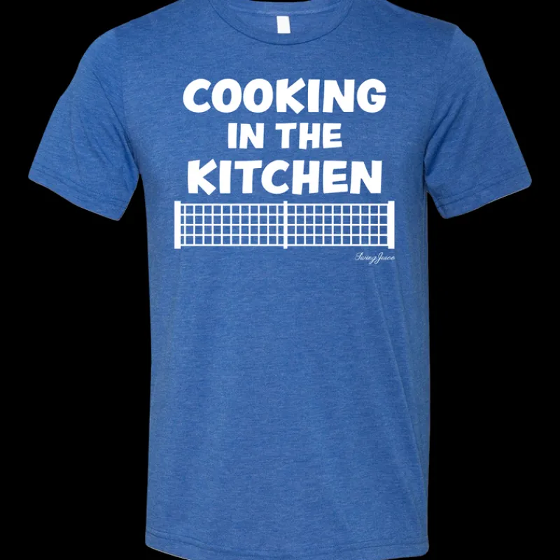 Pickleball Cooking In The Kitchen Unisex T-Shirt-SwingJuice Outlet
