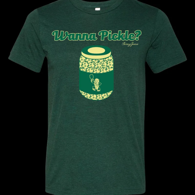 Pickleball Wanna Pickle? Unisex T-Shirt-SwingJuice Online