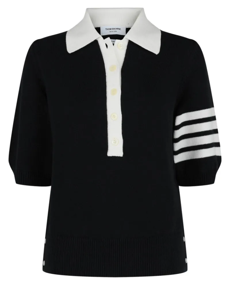 Cotton 4-Bar Hector Polo-Thom Browne Discount