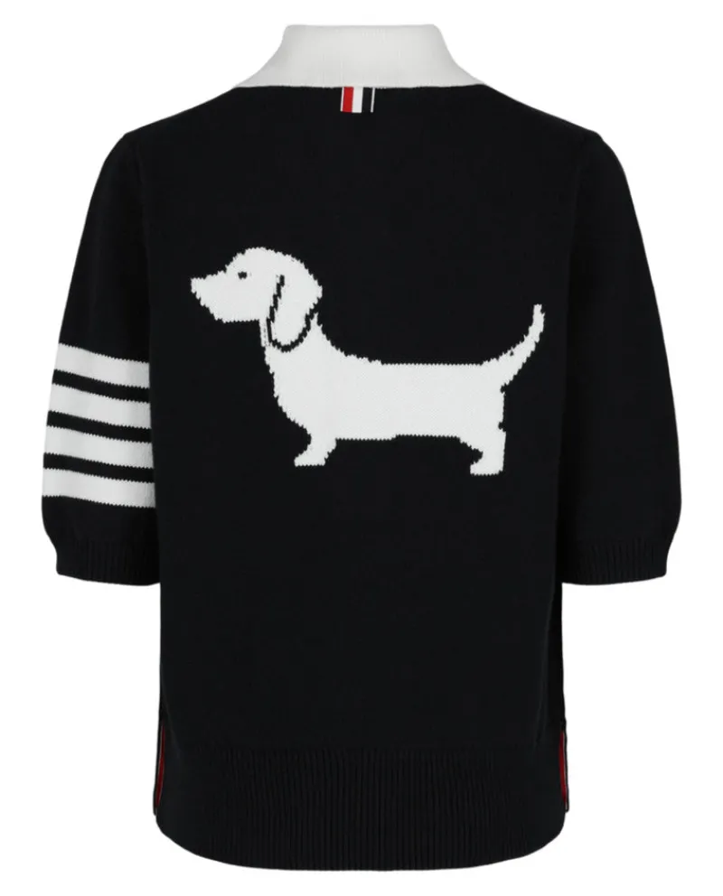 Cotton 4-Bar Hector Polo-Thom Browne Discount