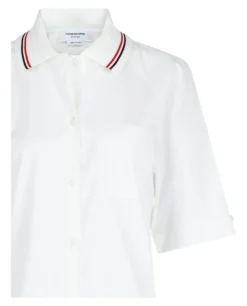 Poplin Box Pleated Shirt-Thom Browne Fashion