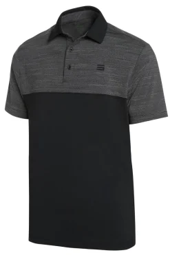 Men's Heathered Two-Tone Golf Polo-Three Sixty Six New