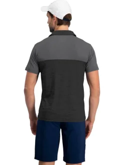 Men's Heathered Two-Tone Golf Polo-Three Sixty Six New