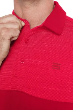 Men's Heathered Two-Tone Golf Polo-Three Sixty Six New