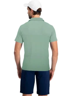 Men's Heathered Two-Tone Golf Polo-Three Sixty Six New