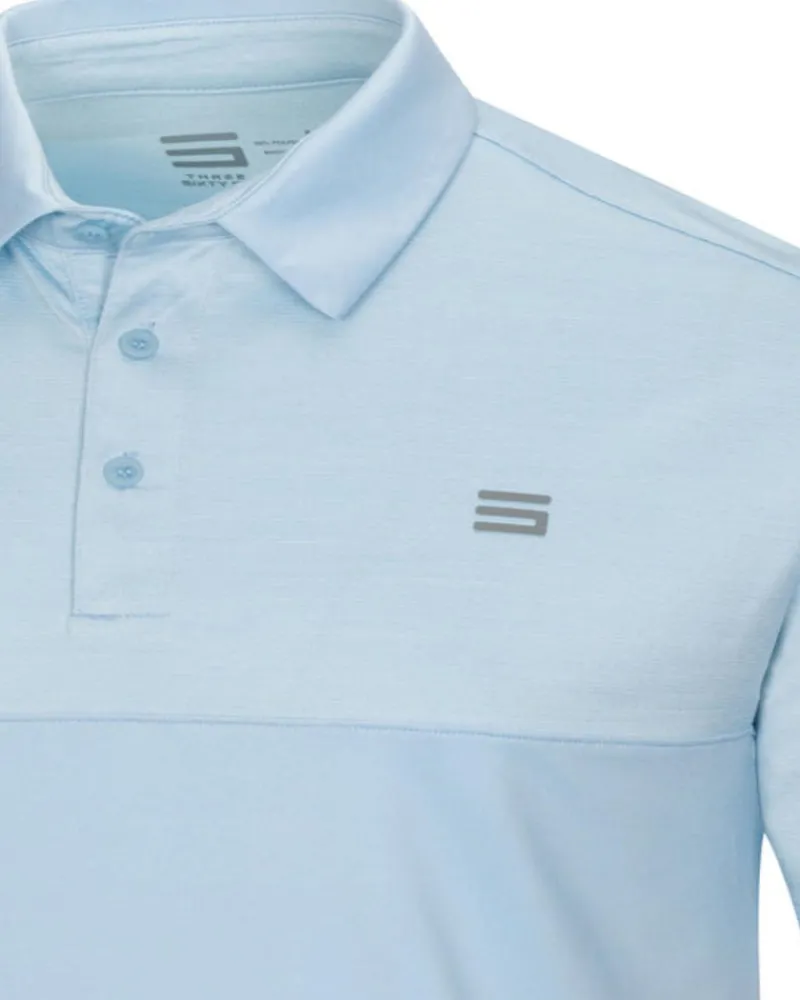 Men's Heathered Two-Tone Golf Polo-Three Sixty Six New