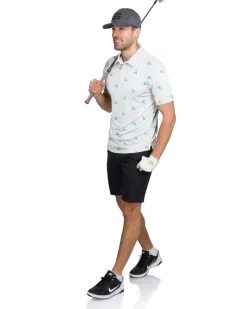 Men’s Print Golf Polos-Three Sixty Six Best