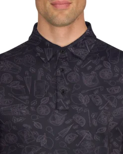 Men’s Print Golf Polos-Three Sixty Six Best