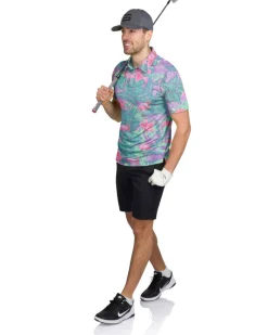 Men’s Print Golf Polos-Three Sixty Six Best