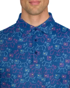 Men’s Print Golf Polos-Three Sixty Six Best