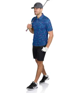Men’s Print Golf Polos-Three Sixty Six Best