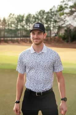 Men’s Print Golf Polos-Three Sixty Six Best