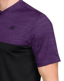 Two Tone Collarless Golf Polo-Three Sixty Six Discount