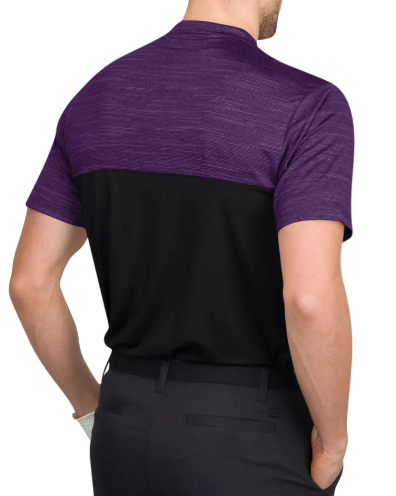 Two Tone Collarless Golf Polo-Three Sixty Six Discount