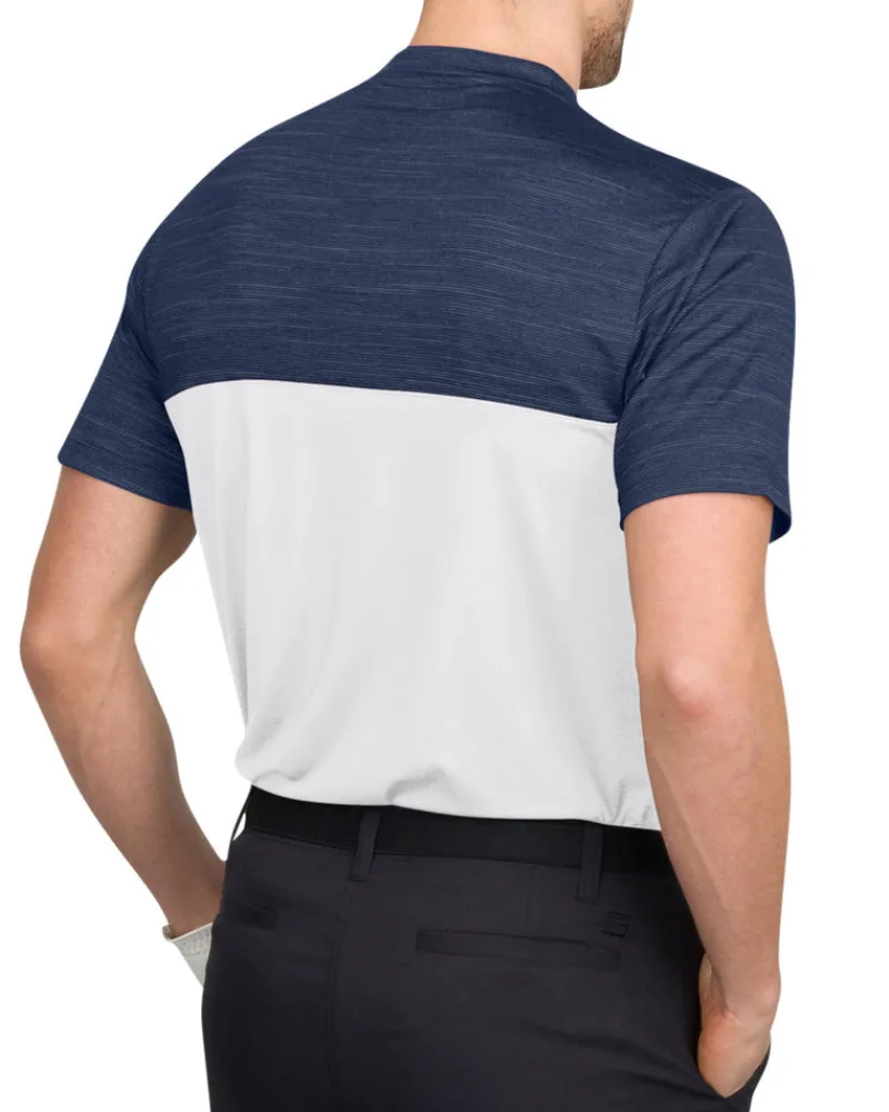 Two Tone Collarless Golf Polo-Three Sixty Six Discount