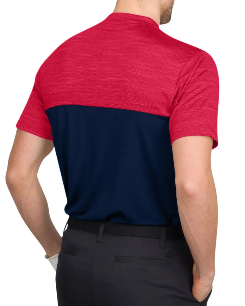 Two Tone Collarless Golf Polo-Three Sixty Six Discount