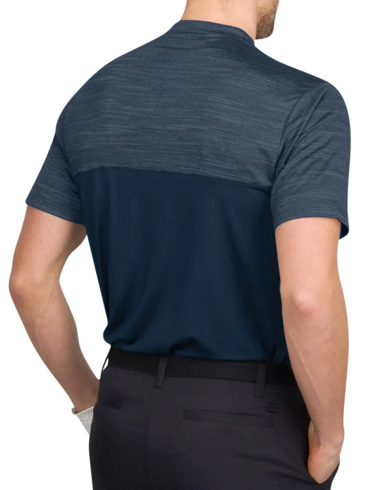 Two Tone Collarless Golf Polo-Three Sixty Six Discount