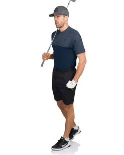 Two Tone Collarless Golf Polo-Three Sixty Six Discount