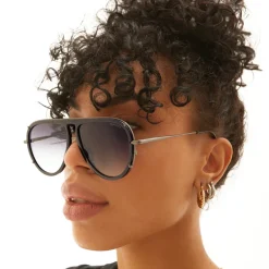Ivy Luxe - Tangle-Free Unisex Round Aviator Sunglasses-TopFoxx Clearance