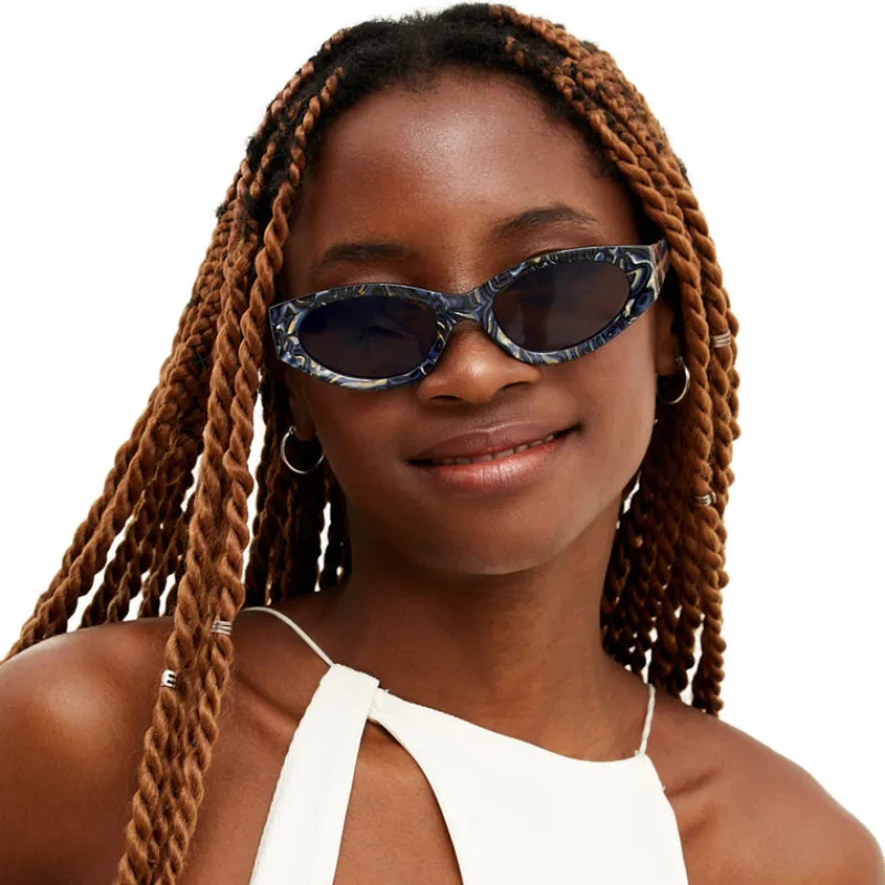 Kat x Money Moves - Dark Blue Women's Sunglasses-TopFoxx Discount
