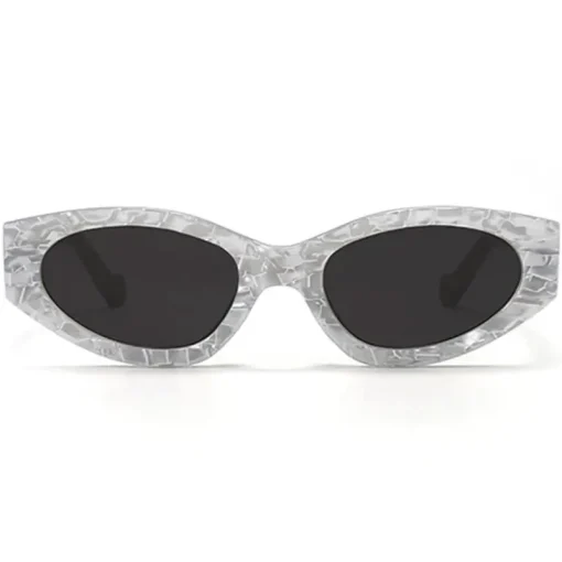 Kat x Money Moves - Silver Women's Cateye Sunglasses-TopFoxx Fashion