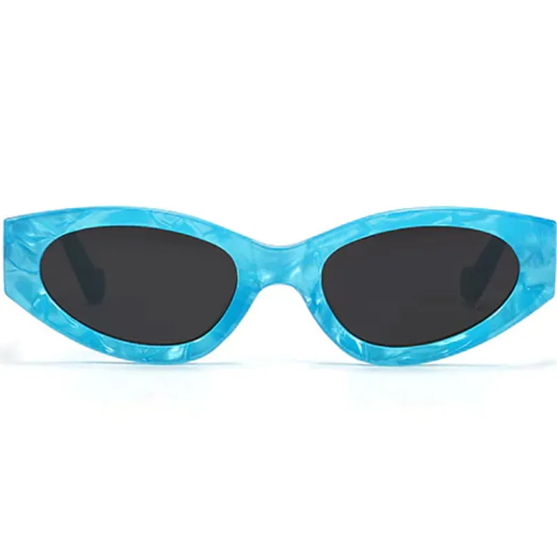 Kat x Money Moves - Blue Women's Cateye Sunglasses-TopFoxx Hot