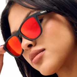 Rise Up - Revo® Mirrored Red Unisex Sunglasses-TopFoxx Best
