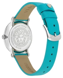 Greca Flourish Leather Watch-Versace Fashion